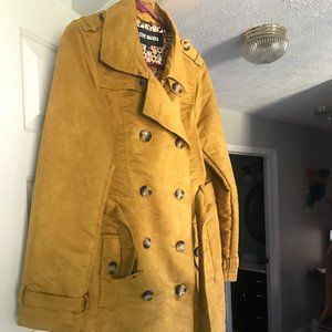 Steve Madden Knee Length Suede Coat